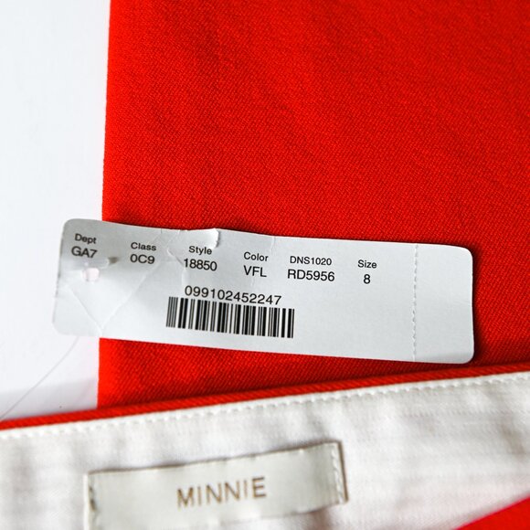 J. CREW Orange Stretch Minnie Ankle Pants - Size 8 - NWT - Picture 7 of 8